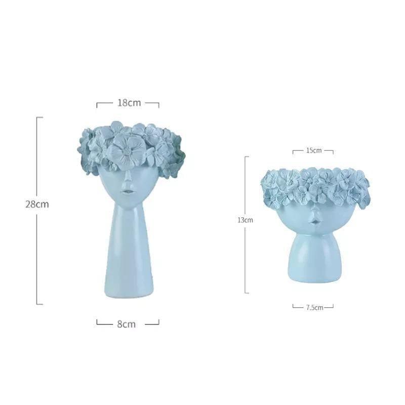 Colorful Flower Crown Vase